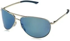 SMITH OPTICS Smith Serpico 2 ChromaPop Polarized Sunglasses, Gold, Blue Mirror Lens