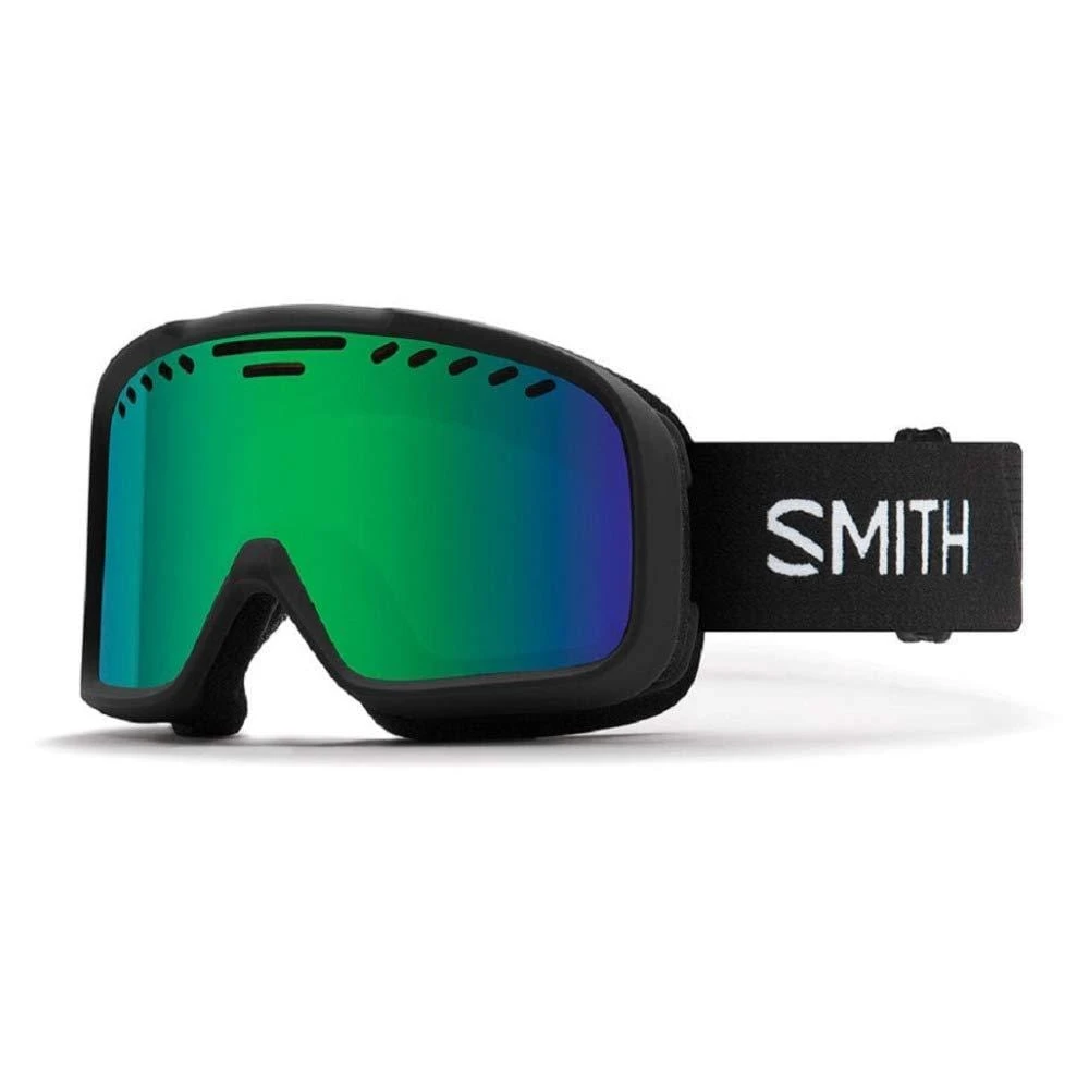 Smith Optics Snow Goggle, GREEN SOL-X MIRROR Lens, BLACK 713 1 Smith Optics Snow Goggle, GREEN SOL-X MIRROR Lens, BLACK 713