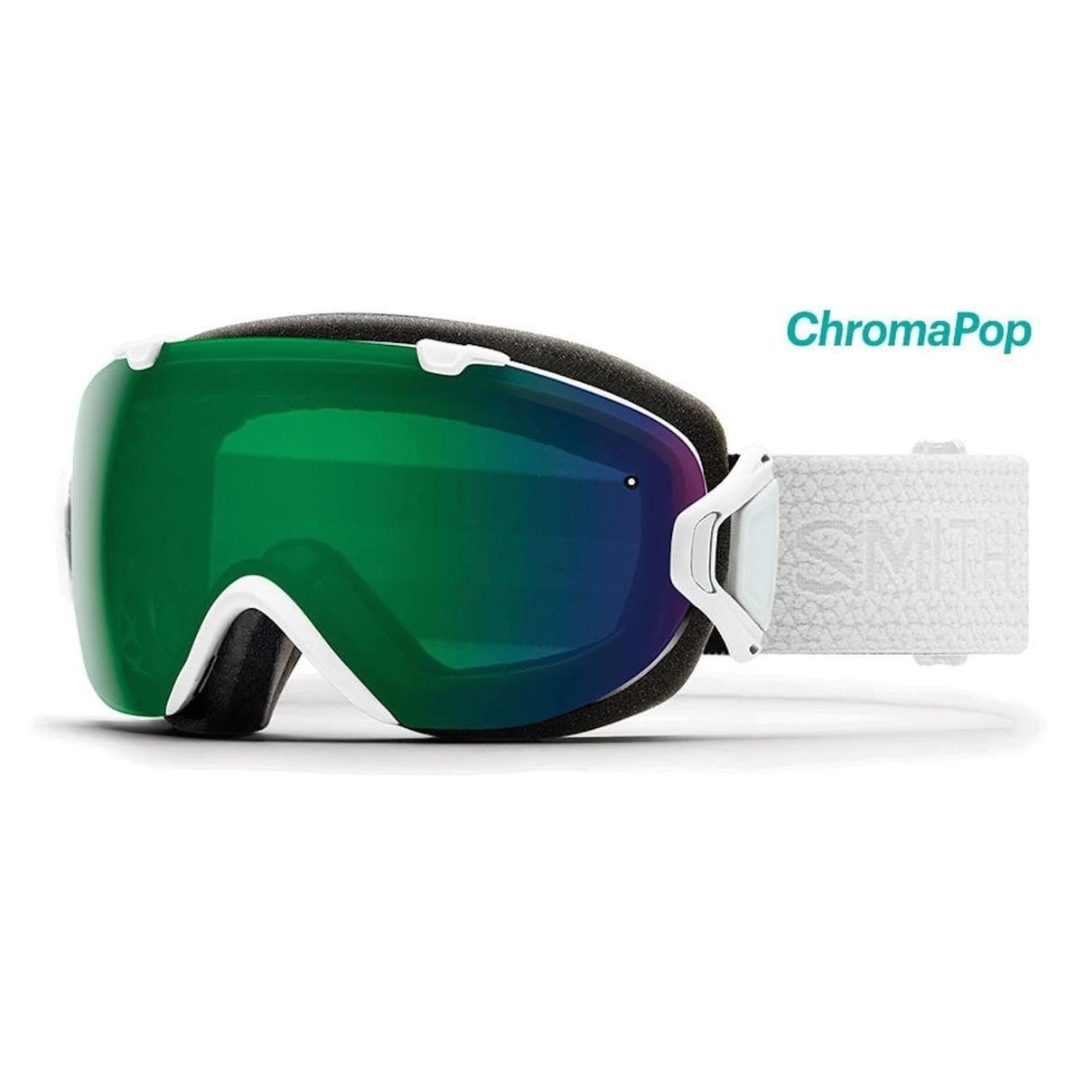 Smith Optics Womens I/OS Snowmobile Goggles White Mosaic/ChromaPop Everyday Green Mirror 1 Smith Optics Womens I/OS Snowmobile Goggles White Mosaic/ChromaPop Everyday Green Mirror