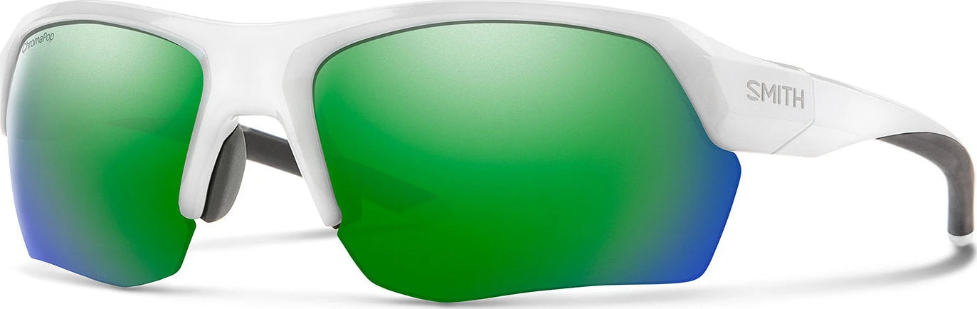 SMITH OPTICS Tempo Max - White - ChromaPop Sun Green Mirror Lens|-|Tempo Max - White - Lentille ChromaPop Sun Green Mirror 1 SMITH OPTICS Tempo Max - White - ChromaPop Sun Green Mirror Lens|-|Tempo Max - White - Lentille ChromaPop Sun Green Mirror