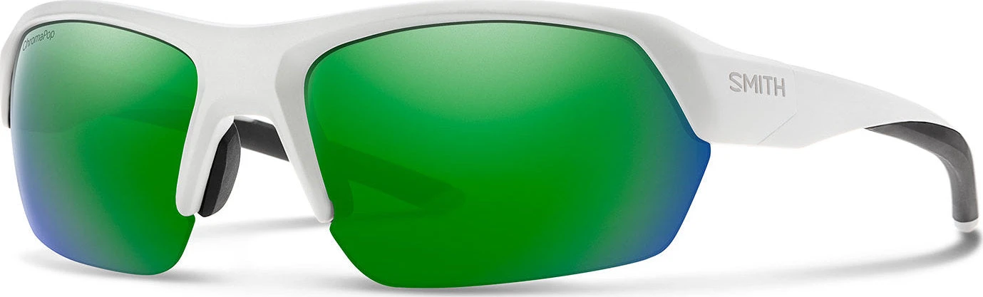 SMITH OPTICS Tempo - Matte White - ChromaPop Sun Green Mirror Lens Sunglasses|-|Lunettes De Soleil Tempo - Matte White - Lentille ChromaPop Sun Green Mirror 1 SMITH OPTICS Tempo - Matte White - ChromaPop Sun Green Mirror Lens Sunglasses|-|Lunettes De Soleil Tempo - Matte White - Lentille ChromaPop Sun Green Mirror