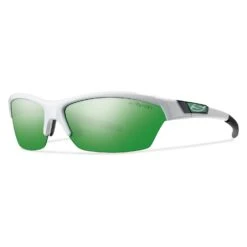 SMITH OPTICS Approach - White - Carbonic TLT Green Sol-X Mirror Lens|-|Approach - White - Lentille Carbonic TLT Vert Sol-X Miroir