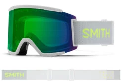 SMITH OPTICS Squad XL Ski Goggles|-|Lunettes Ski Squad XL -Smith Optics Shop STH M006752 7ESport 20White 20 20Chromepop 20Everyday 20Green 20Mirror