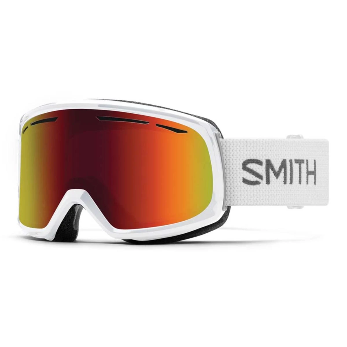 Smith Optics Drift Goggles Red Sol-X Mirror - White Frame 1 Smith Optics Drift Goggles Red Sol-X Mirror - White Frame