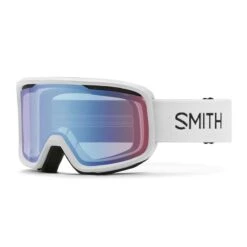 Smith Optics Frontier Goggles Blue Sensor Mirror - White Frame