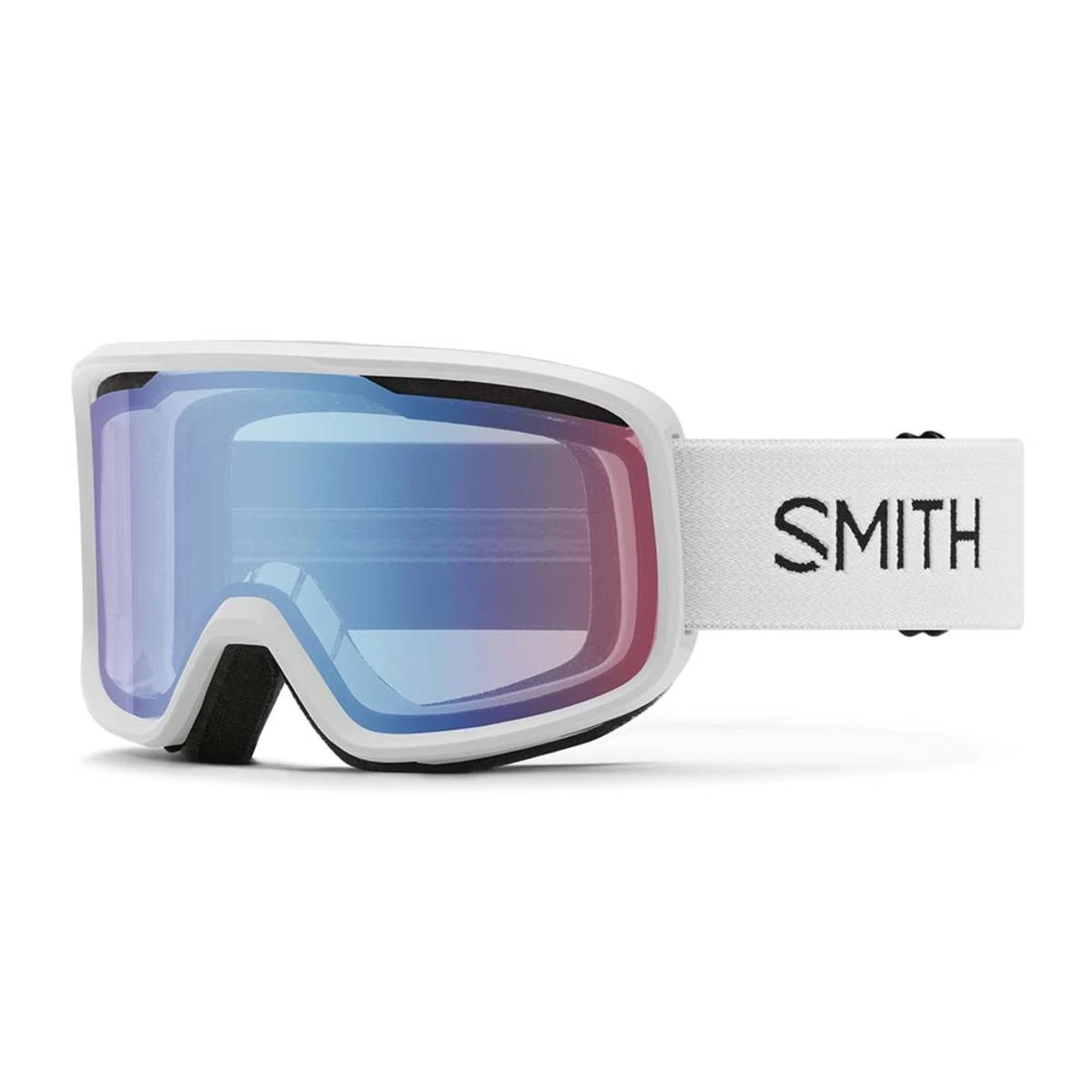 Smith Optics Frontier Goggles Blue Sensor Mirror - White Frame 1 Smith Optics Frontier Goggles Blue Sensor Mirror - White Frame