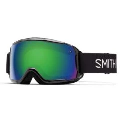 Smith Optics Grom Junior Goggles Green Sol-X Mirror - Black Frame