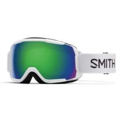 Smith Optics Grom Junior Goggles Green Sol-X Mirror - White Frame