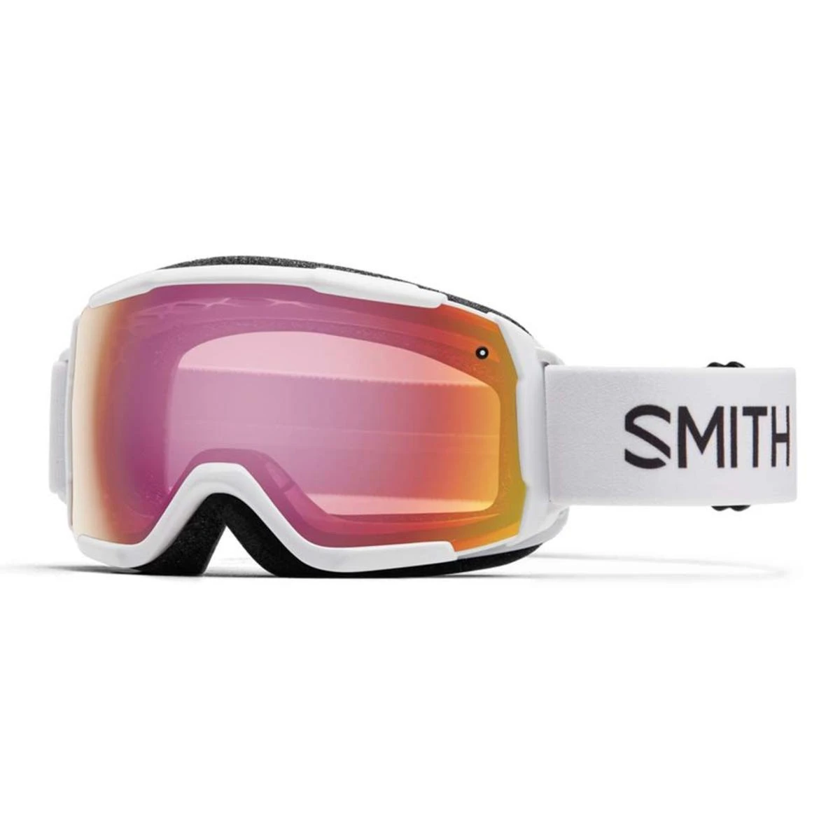 Smith Optics Grom Junior Goggles Red Sensor Mirror - White Frame 1 Smith Optics Grom Junior Goggles Red Sensor Mirror - White Frame