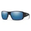 Smith Optics Guides Choice Sunglasses ChromaPop Glass Polarized Blue Mirror - Matte Black Frame