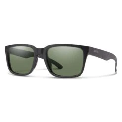 Smith Optics Headliner Sunglasses ChromaPop Polarized Gray Green Mirror - Matte Black Frame