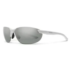 Smith Optics Parallel 2 Sunglasses Polarized Platinum Mirror - Matte White Frame