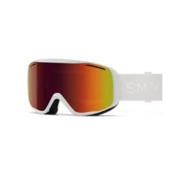 Smith Optics Rally Goggles Red Sol-X Mirror - White Frame