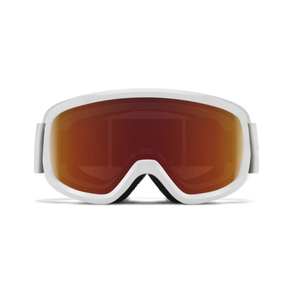 Smith Optics Snowday Youth Goggles Red Sol-X Mirror - White Frame 5 Smith Optics Snowday Youth Goggles Red Sol-X Mirror - White Frame - Image 5