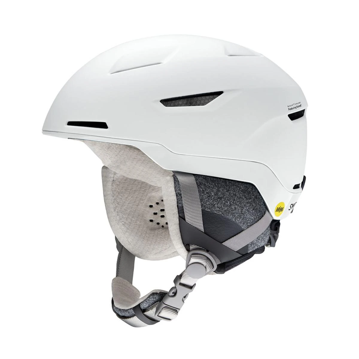 Smith Optics Vida Mips Snow Helmets - Matte Satin White 1 Smith Optics Vida Mips Snow Helmets - Matte Satin White